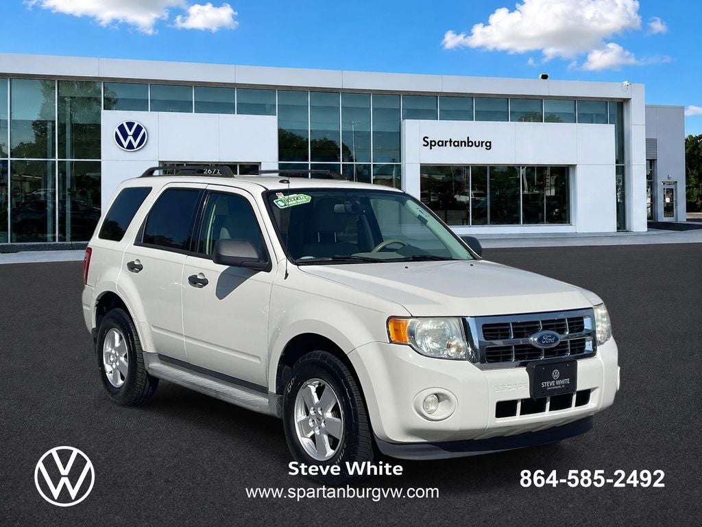 2012 Ford Escape XLT in White Suede — front three-quarter view