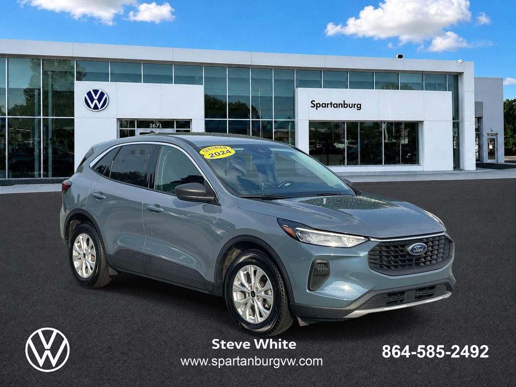 2024 Ford Escape Active in Blue — front three-quarter view