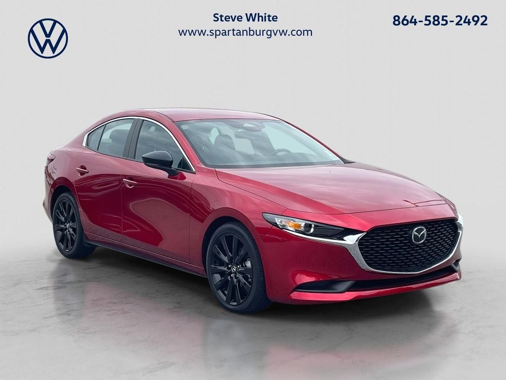 2025 Mazda Mazda3 2.5 S Select Sport in Soul Red Crystal Metallic — front three-quarter view