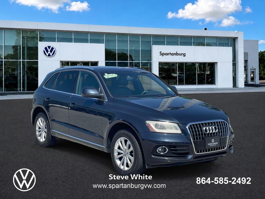 2013 Audi Q5 2.0T Premium Plus quattro in Monsoon Gray Metallic — front three-quarter view